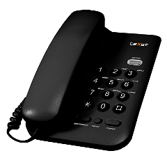 Телефон настольный TeXet TX-211 чёрный в Нижнем Новгороде [1]